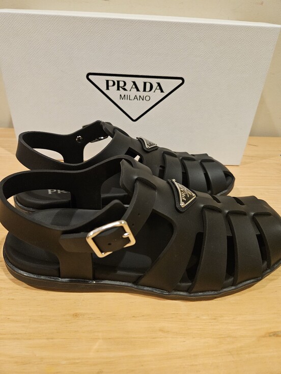 NEW PRADA Fisherman Man Sandals UK Size 8 main image 9
